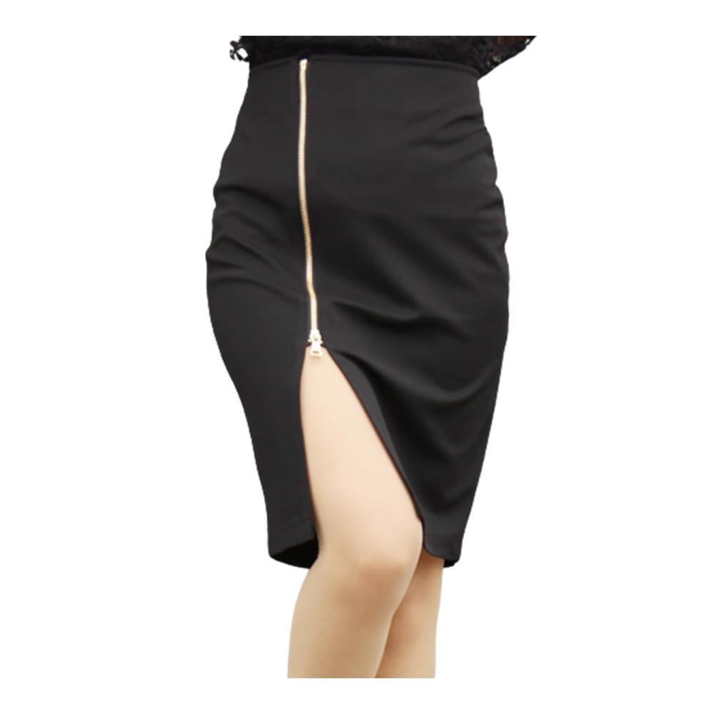 Business-freundliche Damenröcke Dressy & Casual Slim Fit mit Reißverschluss Frontsplit - Perfekt für Büro und mehr
