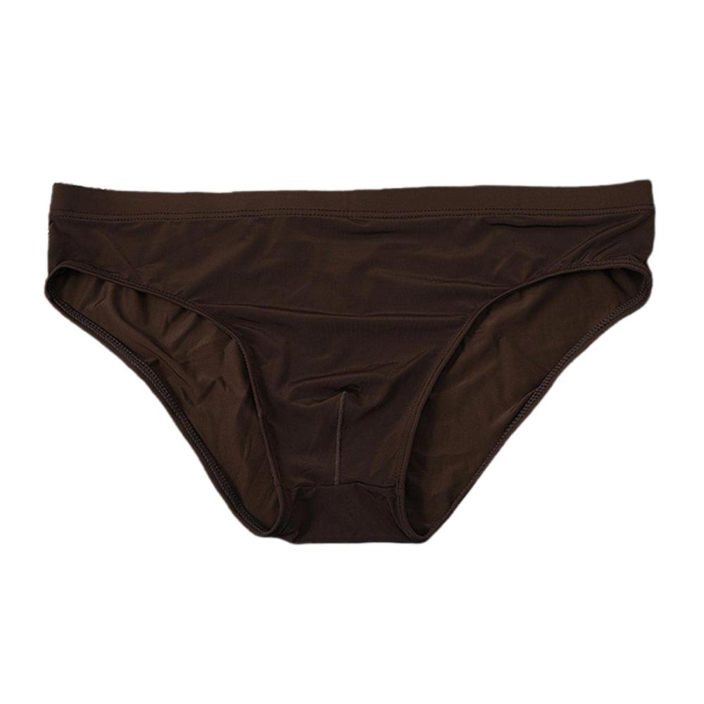 Herren Slips Set Sexy Transparente Unterwäsche aus EIS-Seide Schnelltrocknend Größe M-4XL 3er-Pack
