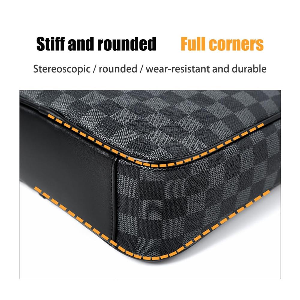 Herren Schultertasche AALC Messenger Bags aus PU Leder – Sportlich Wasserdicht Ideal für Freizeit und Büro