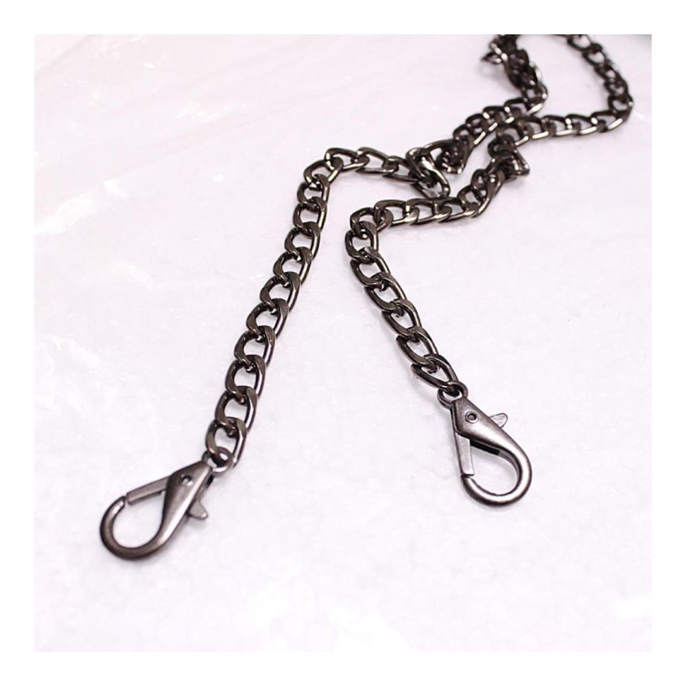 8mm Metall Geldbörse Kette – Strapazierfähige Schulter Umhängetasche Riemen für kleine Handtasche mit Stahl Taschenketten in Gold Silber Gun Schwarz Bronze