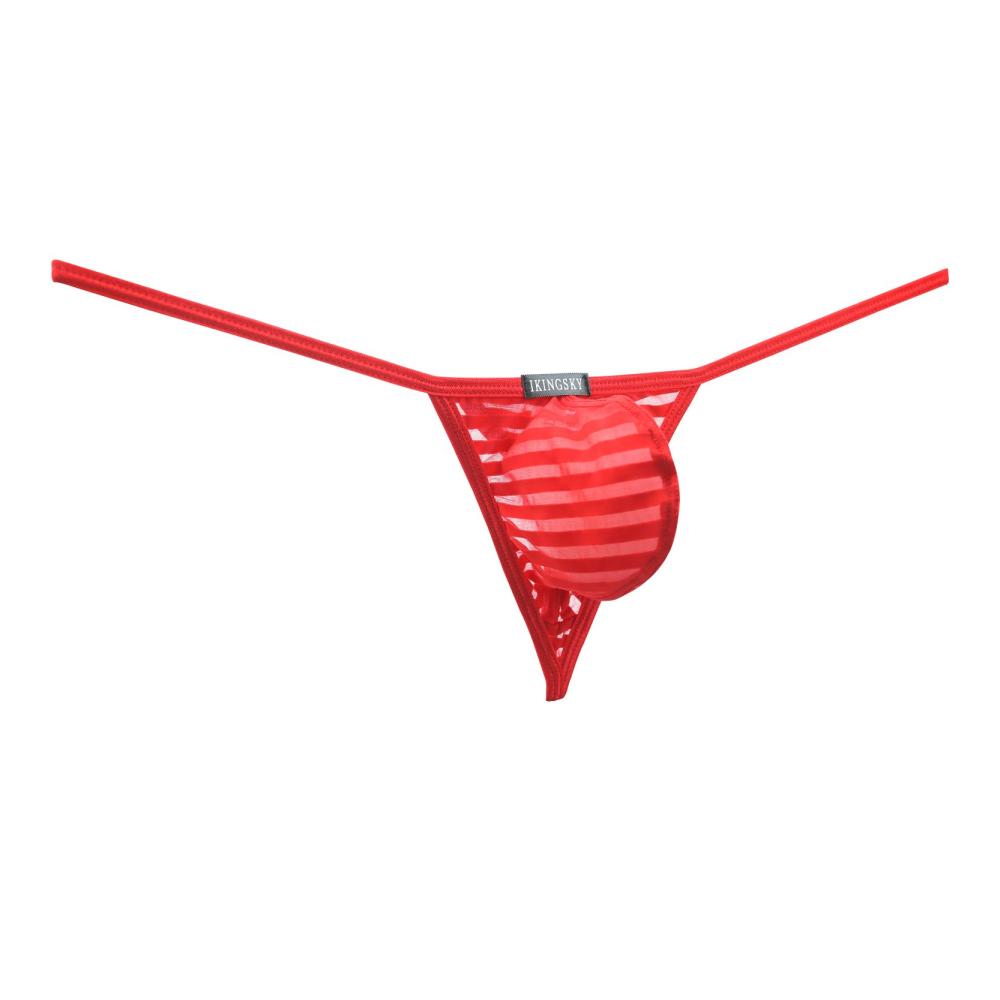 iKingsky Herren String Tanga - Sexy Unterwäsche mit Niedriger Taille und Ausbuchtung