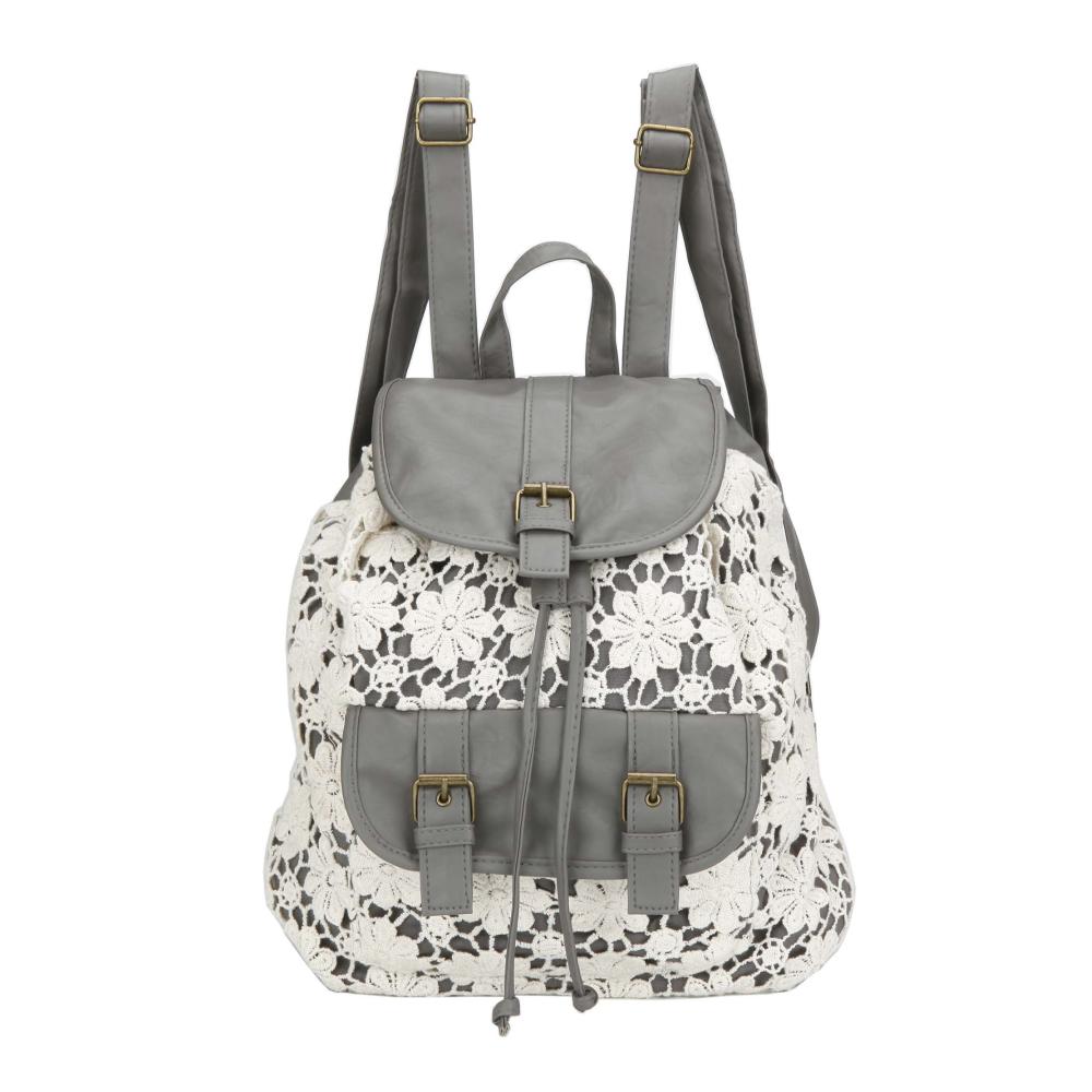 Boho-Style Damenrucksack – Owbb Mädchen Schulrucksack mit Retro-Druck Leinwandmaterial Magnetknopf Tasche und Reißverschluss – Kinderrucksack für den täglichen Gebrauch