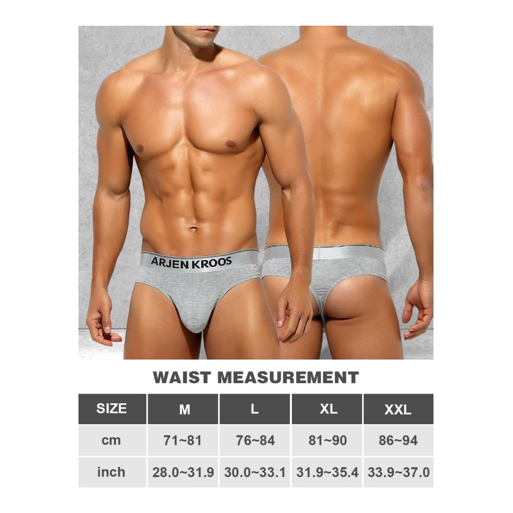 Strings Arjen Kroos Herren Tanga Sexy Baumwoll-Unterwäsche mit T-Back Bikini-Style für Männer