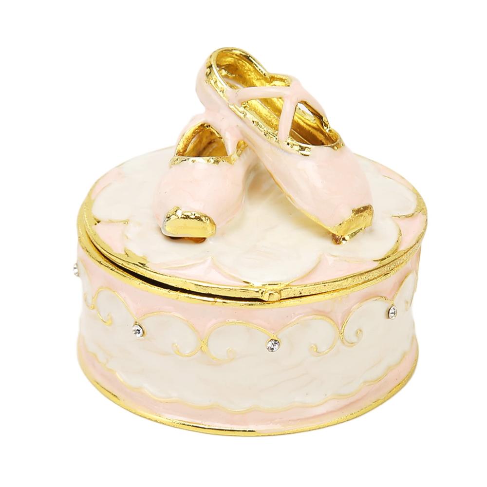 Ballettschuhe-Schmuckkästchen mit Kristall-Emaille Elegante Aufbewahrung für Ihren Schmuck am Schminktisch