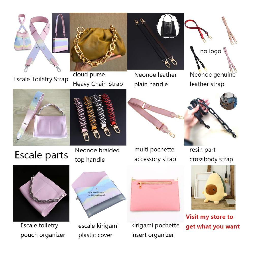 Taschenorganizer Tourdream Premium Mikrofaser Handtaschen-Einsatz für Toiletry Pouch 26 19 - Braun mit Goldschnallen - Idealer Handtaschenformer und Organizer