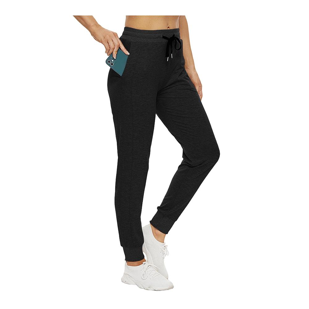 Damen Jogginghose mit Tasche - Stretch Sweathose für Fitness Yoga und Freizeit