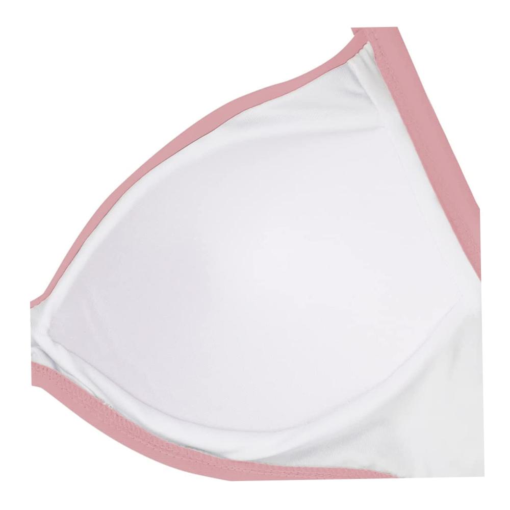 Badeanzug Damen | Einteiler mit Bauchkontrolle tiefer Ausschnitt und hoher Taille | Gepolsterter Bikini für Sommer am Strand | Größe L - Trendige Beach Essentials