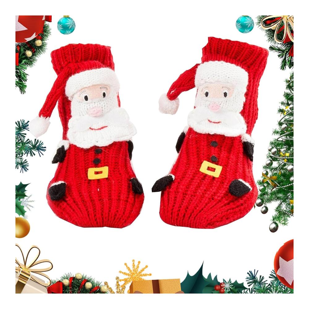 3D Weihnachtsgeschenksocken Warme Winter-Socken für Männer mit Pinguin Hirschgriff und Slipper-Design - Ideale Geschenke für gemütliche Thermo-Schlafmomente und einen stilvollen Winter von Brojaq