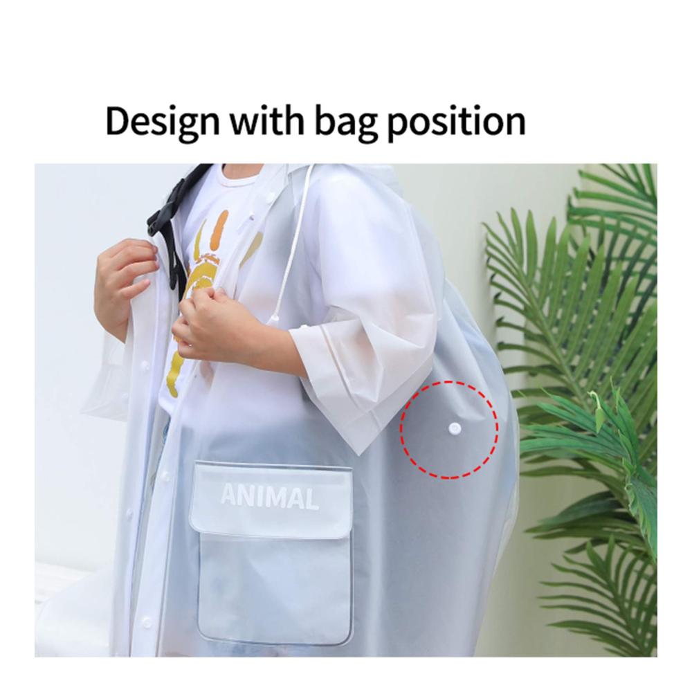 Kinder Regenjacken & -mäntel Wasserdichte 3D Cartoon Regenbekleidung für Jungen und Mädchen – Leichte Wiederverwendbare Ponchos für Kleinkinder