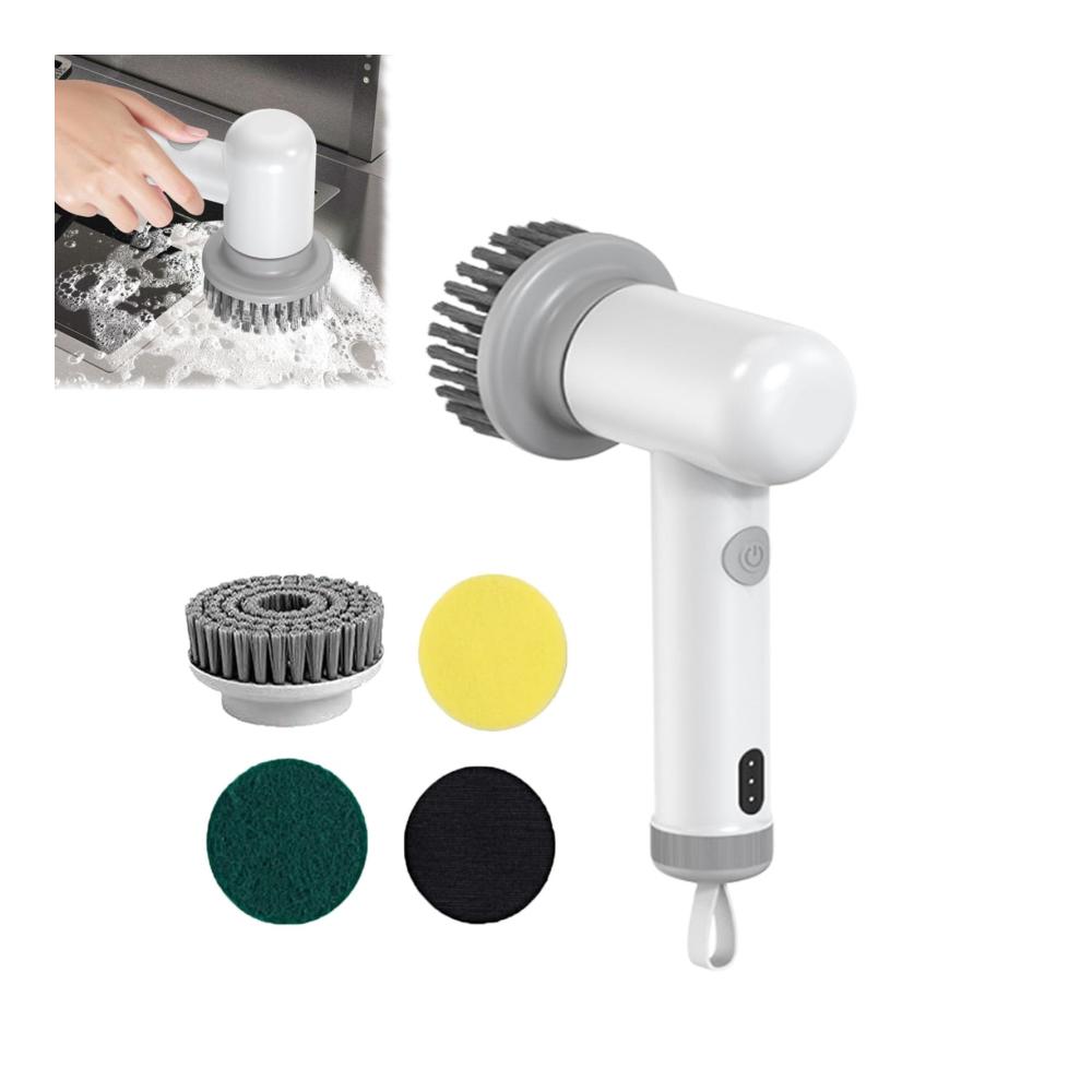 Elektrischer Spin Power Scrubber für Küche und Waschbecken - Sinoshi Spin Power Scrubber (Weiß