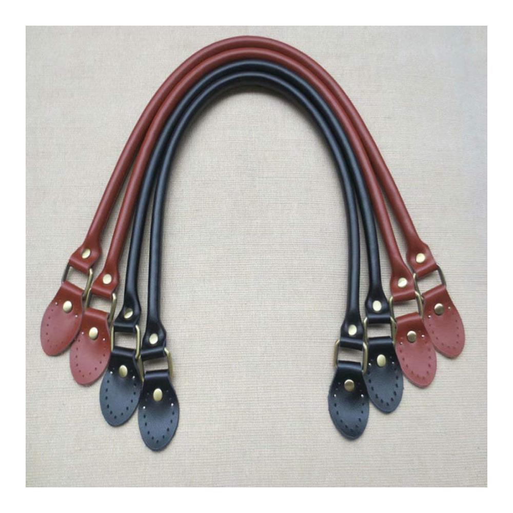 24 Zoll Schultertaschen Paar mit Echtledergriffen - Ersatzgriffe für Handtaschen Geldbörsenriemen Umhängetaschenriemen Taschenbügel und Zubehör aus weichem Kuhleder