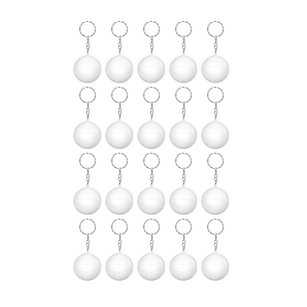 Damen Volleyball-Schlüsselanhänger 20er-Pack für Partygeschenke mit Volleyball-Stressball – Ideale Belohnung für Schulkarneval und einzigartiges Herzstück