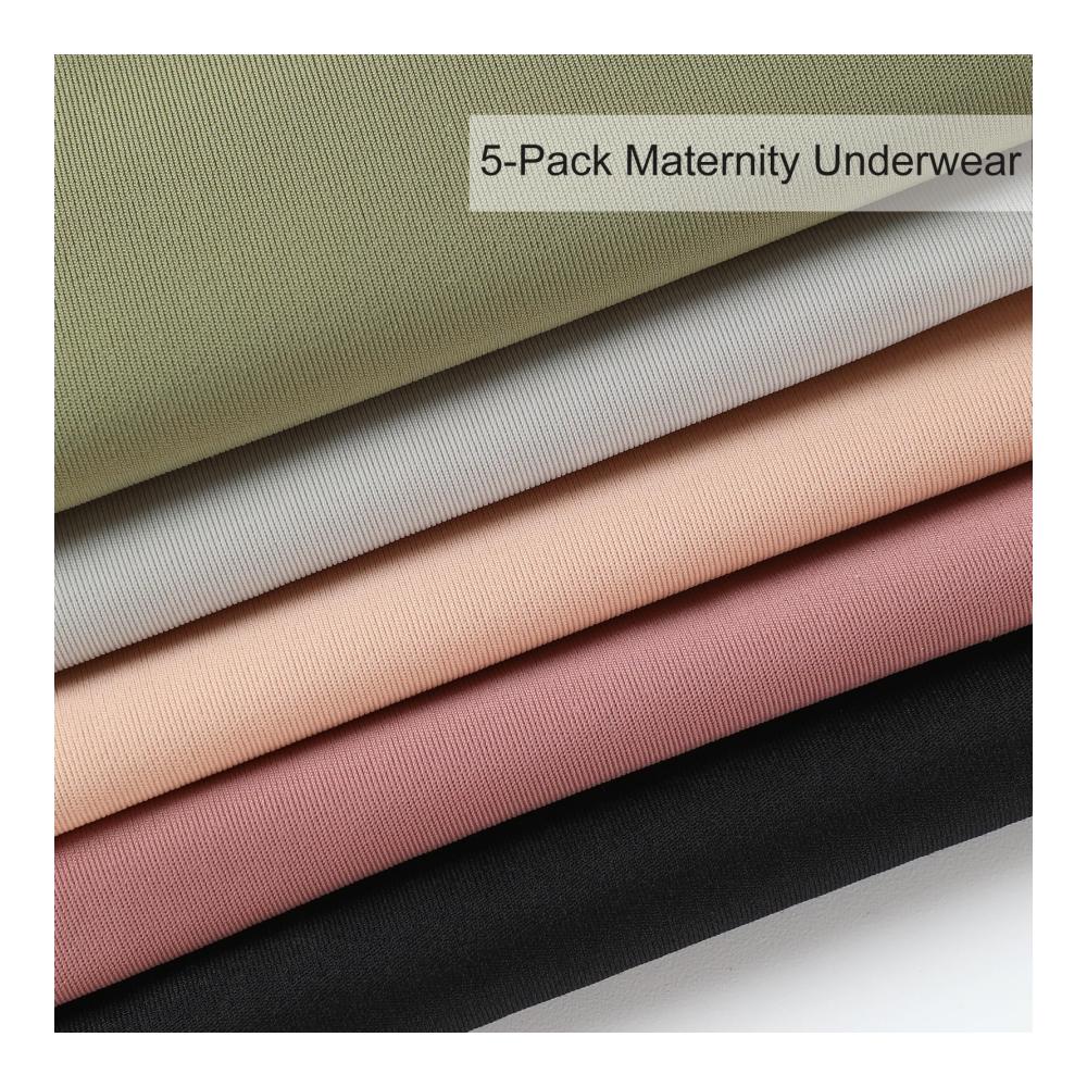 Umstandsmode Damen Höschen - 5er Pack Nahtlose Hipster Unterhosen für Schwangere mit Seidig Glatter Oberfläche Ideal für Schwangerschaft und Postpartum Slip