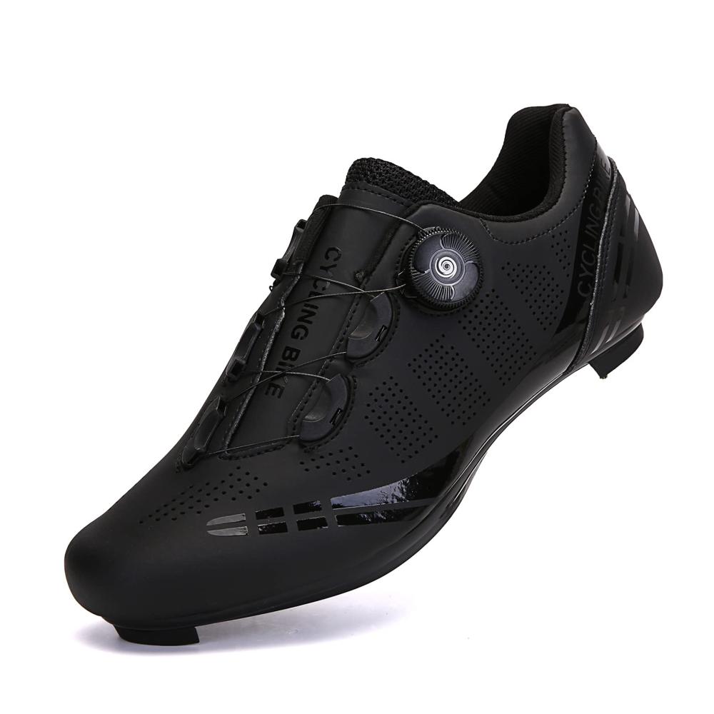 SPD Radsportschuhe für Männer und Frauen | Fahrradschuhe mit drehbarer Schuhschnalle | Atmungsaktive Schuhplatte | Kompatibel mit SPD-Indoor-Fahrradschuhen