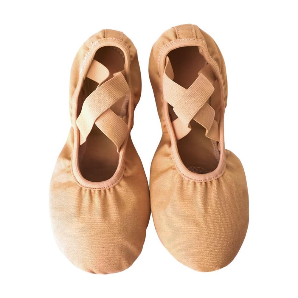 Ballettschuhe Damen und Kinder - Weiche Sohle Professionelle Leinwand Tanztrainingsschuhe für Ballett in Rosa - Größe 35 bis 41 EU