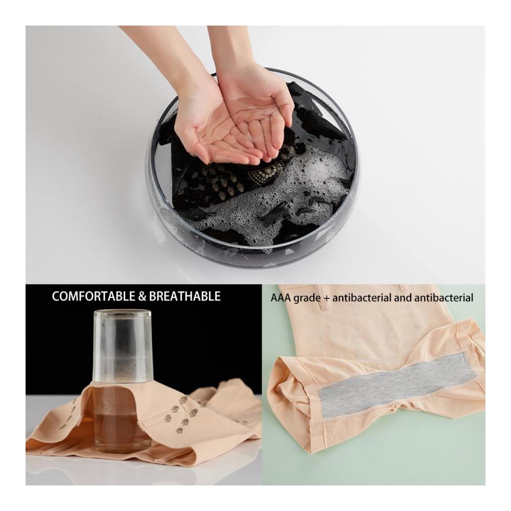 Hohe Taille Miederslips 2pcs für Frauen - Bauchkontrolle & Körperformung mit Graphene Honeycomb Technologie