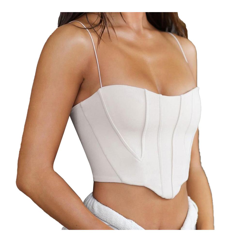 Y2K Damen Crop Tank Tops Sexy Ärmelloses Patchwork Sommer Cami Top für Streetwear & Casual Style