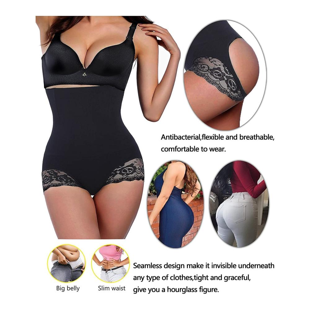 Miederslip Damen Butt Lifter mit Bauch-Weg Effekt und Taillenslip - Figurformende Unterwäsche für Damen