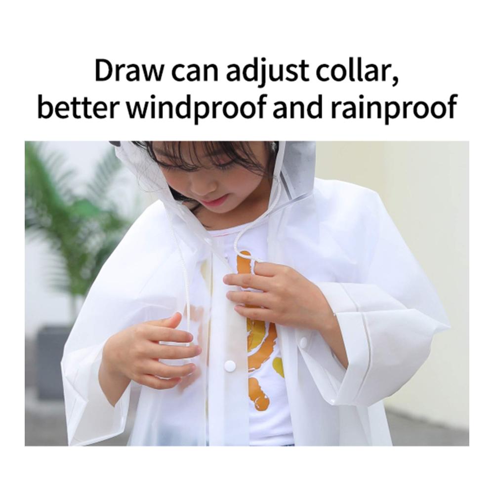 Kinder Regenjacken & -mäntel Wasserdichte 3D Cartoon Regenbekleidung für Jungen und Mädchen – Leichte Wiederverwendbare Ponchos für Kleinkinder