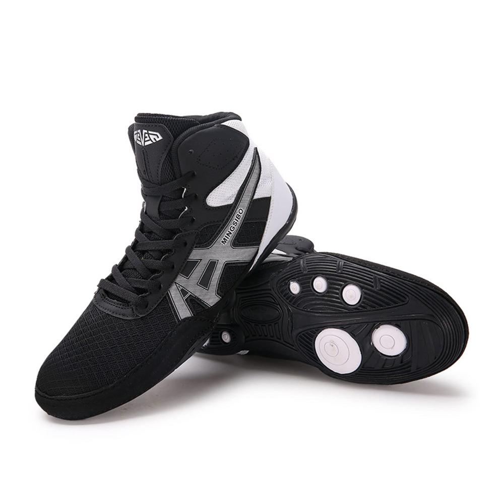 Professionelle Boxschuhe für Gewichtheben Wrestling Powerlifting & Bodybuilding – Stabile Squat-Schuhe mit optimaler Fußarbeit Flexibilität und Atmungsaktivität für Herren und Damen (Größe 36-46