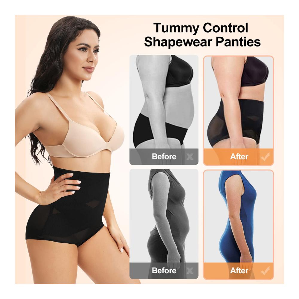 Miederpants Bauchweg Unterhose Damen - Shapewear mit Hoher Dehnung Leicht und Atmungsaktiv Schweißfrei Lang Anhaltende Formgebung für Kleider Jeans und Hochzeitskleider