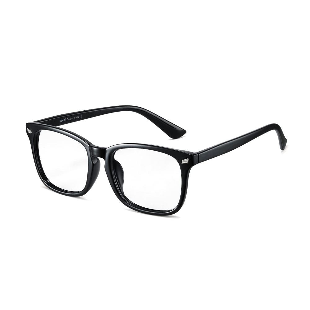 Blaulichtfilter-Brille für Bildschirme Hochwertige Brillenfassungen ohne Stärke - Schutz vor schädlichem Blaulicht von Laptops Smartphones und Tablets