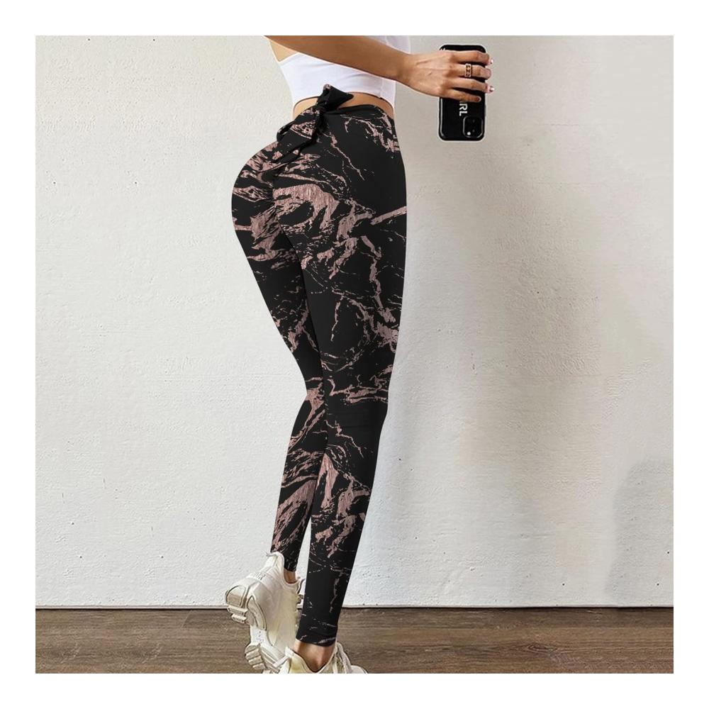 Hohe Taille Yogahose mit Hip-Lifting-Effekt | Damen Stretch Bleistifthose | Modische schlanke und bequeme Hosen | Weiche enge Leggings in Lederoptik