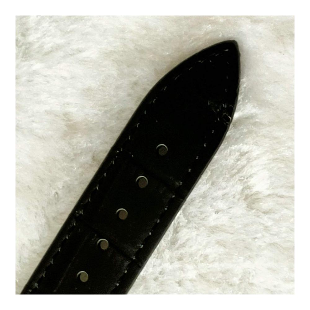 Damen Totenkopf Armbanduhr - Mechanischer Handaufzug Schwarzes Lederband
