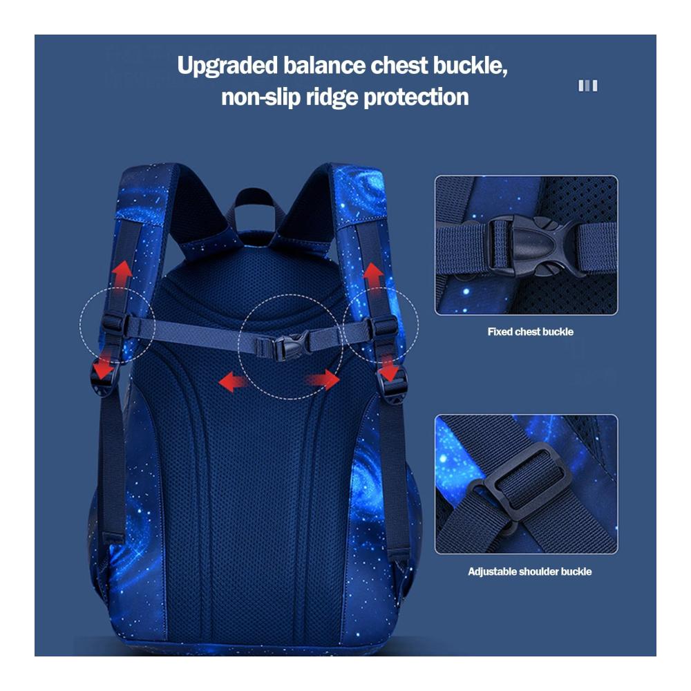 Galaxy Kinder Schulrucksack – Obelevi Ergonomischer Jungen Rucksack Mädchen Schultasche mit Laptopfach Wasserdichter Kinderrucksack