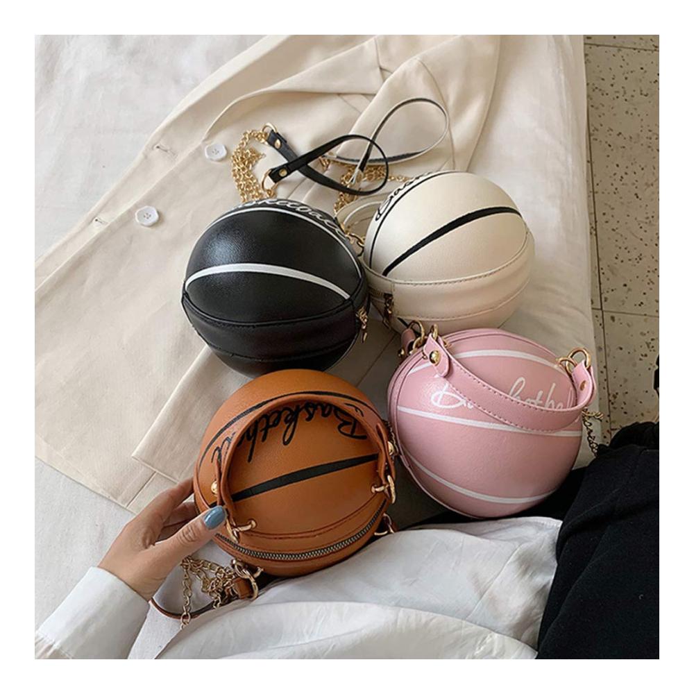 Basketball-Umhängetasche mit modischer Kette und verstellbarem Riemen