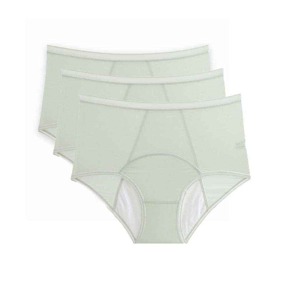 Leakproof Underwear for Women - Ice Silk-Green Large Protective Panties for Confident Comfort