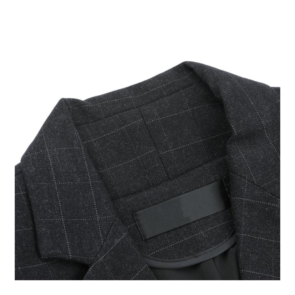 Kariertes Damen Sakko Elegant-lässiger Longblazer für Business und Freizeit