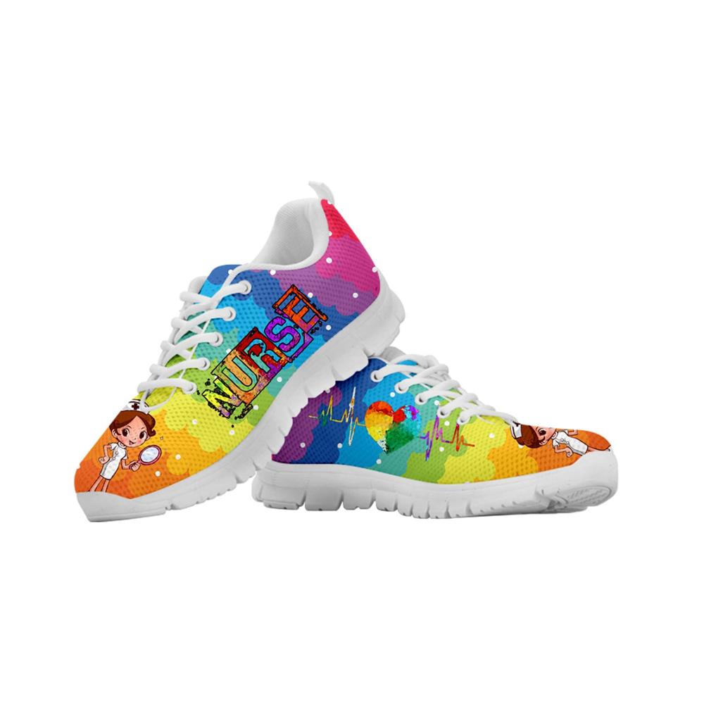 Herren Damen Laufschuhe - Atmungsaktive Sportschuhe mit Cartoon Bär-Motiv
