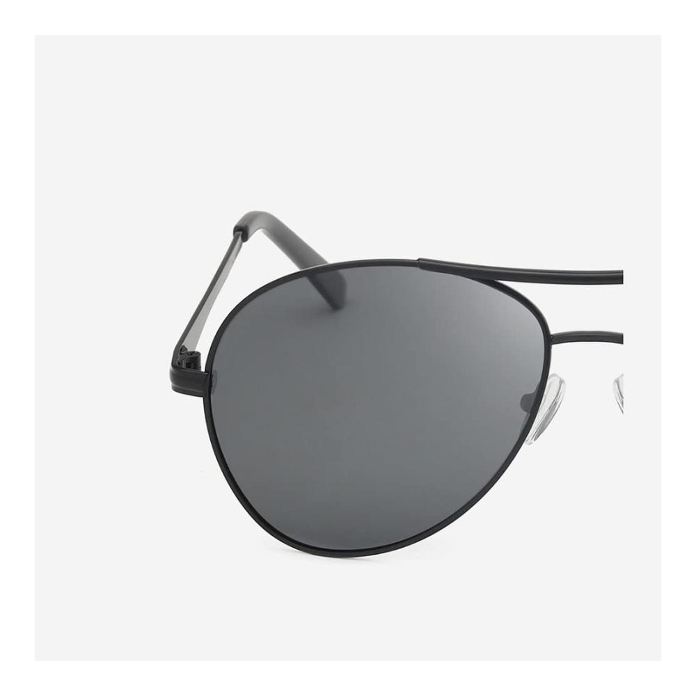 Nachtsicht Polarisierte Sonnenbrillen Set für Herren und Damen - Großer Rahmen Metall UV400 Schutz - 2er Pack (Schwarz/Braun