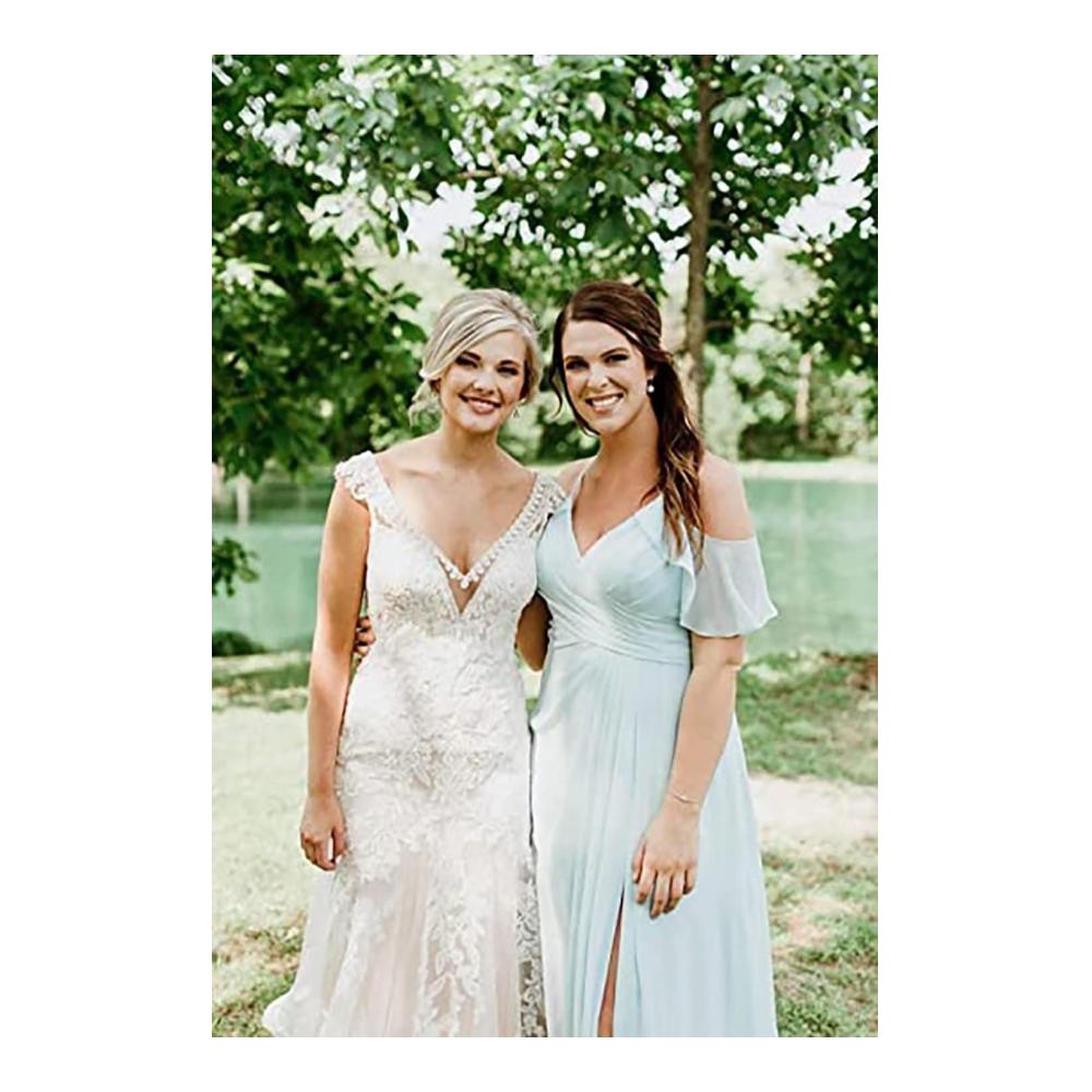 Abendkleider Damen lang – Elegante A-Linie Chiffon Ballkleider mit Schulterfreiheit und Spaghetti-Trägern für formelle Anlässe
