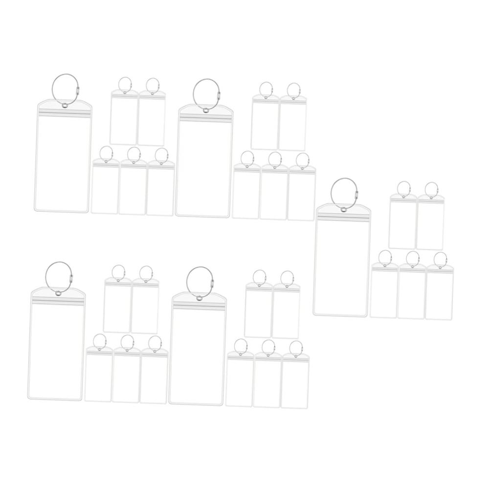 Gepäckanhänger Set - 30 Stück Bordkarten- und Schlüsselanhänger Trageetiketten für Koffer Gepäckzubehör mit PVC-Tags ideal für sicheres Reisen