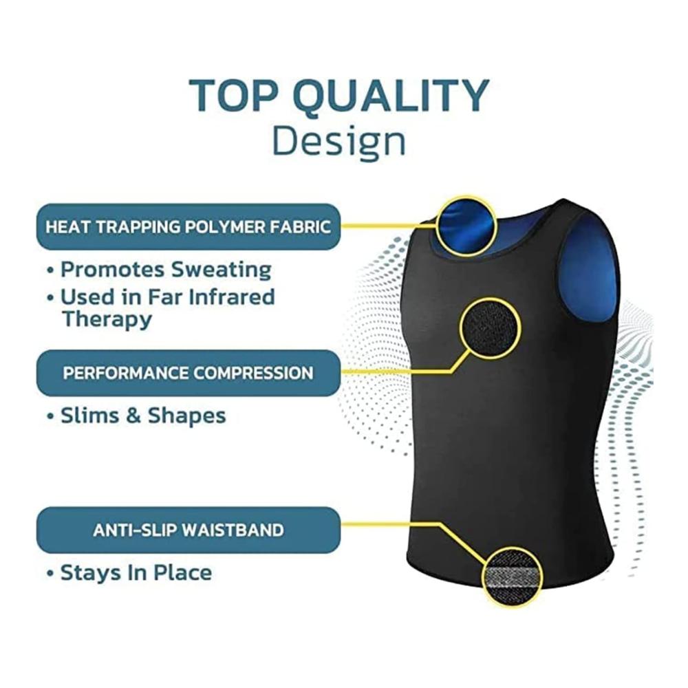 Mens Gynecomastia Compression Top Trainer - Ultimate Chest Compression Tank
