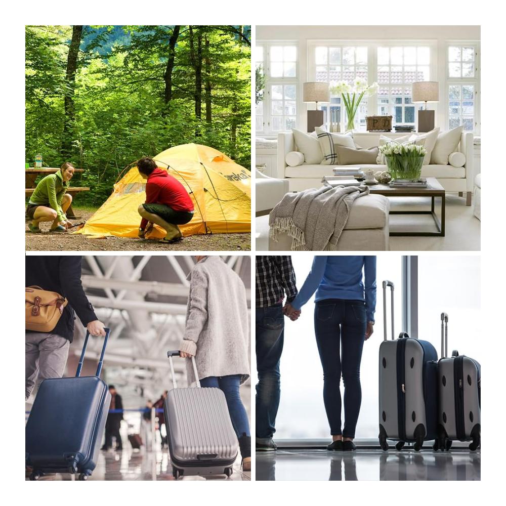 8-teiliges Gepäck-Sets Koffer-Organizer Wasserdichte Packwürfel Reise-Kleidersäcke und Packtaschen für Koffer - Effiziente Reiseutensilien