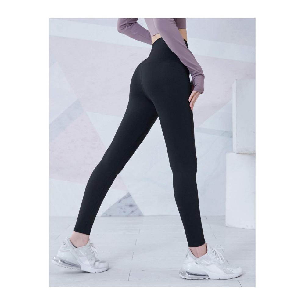 High Waist Sport Leggings für Frauen mit Push-Up-Effekt und Korsett-Slim-Design | Fitness Leggins für Damen in Schwarz-M - Perfekte Sportswear Tights für ein Highlight in Ihrem Workout