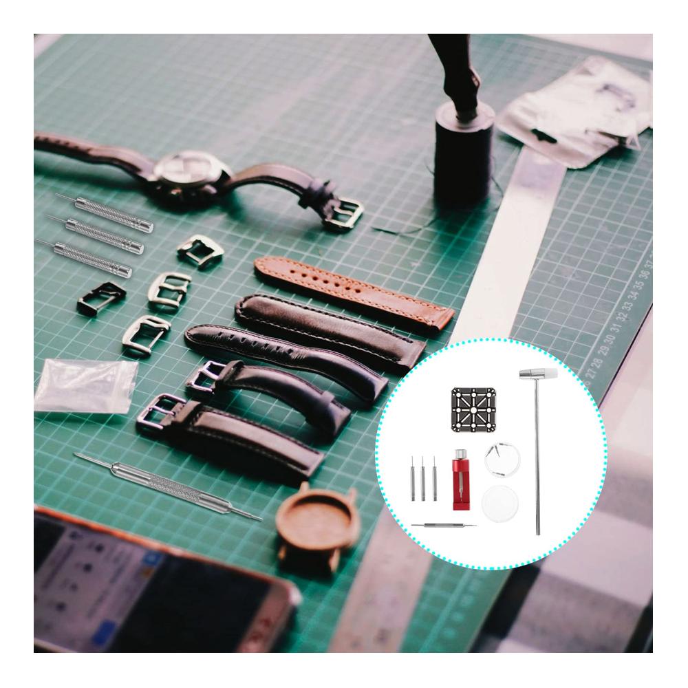Uhrenwerkzeug-Set Präzises Uhrenarmband-Kit mit Link-Entferner Pin-Entferner und Reparaturwerkzeug (3 Stück Farbe Wie abgebildet Größe 53x53 cm