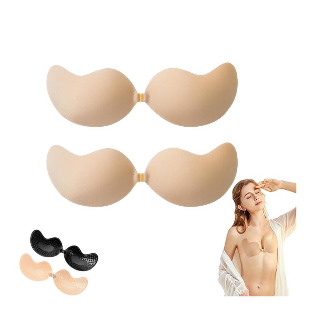 Invisible Push-Up Silicone Bra - Deegnx Strapless Push-Up Bras for Women