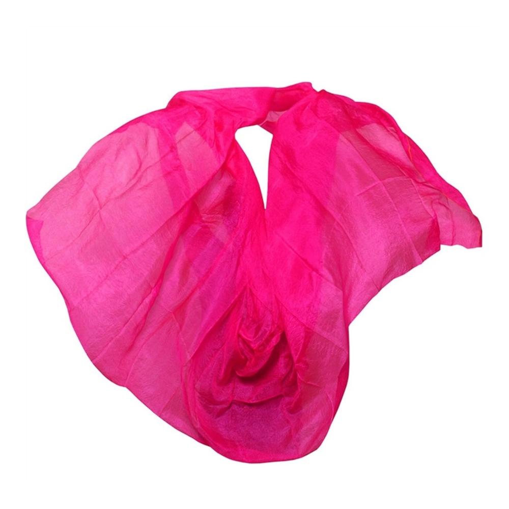 Chiffon Bauchtanzschal aus echter Seide - Damen Performance Schal in Gradientenfarben für Handarbeit Belly Dance Veil und Shawl Handgeworfen - Natürliche Seide ideal für erwachsene Frauen