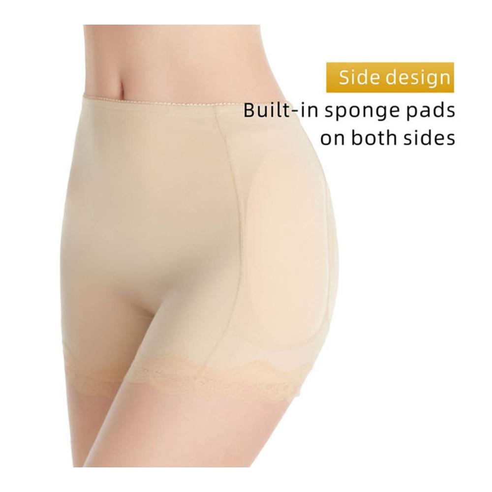 Damen Push-Up Miederslip mit Fake Ass Hüftpolster und Butt Lifter - Shapewear für Frauen zur Kontrolle und Abnehmen der Hüfte Gepolsterte Enhancer Unterwäsche