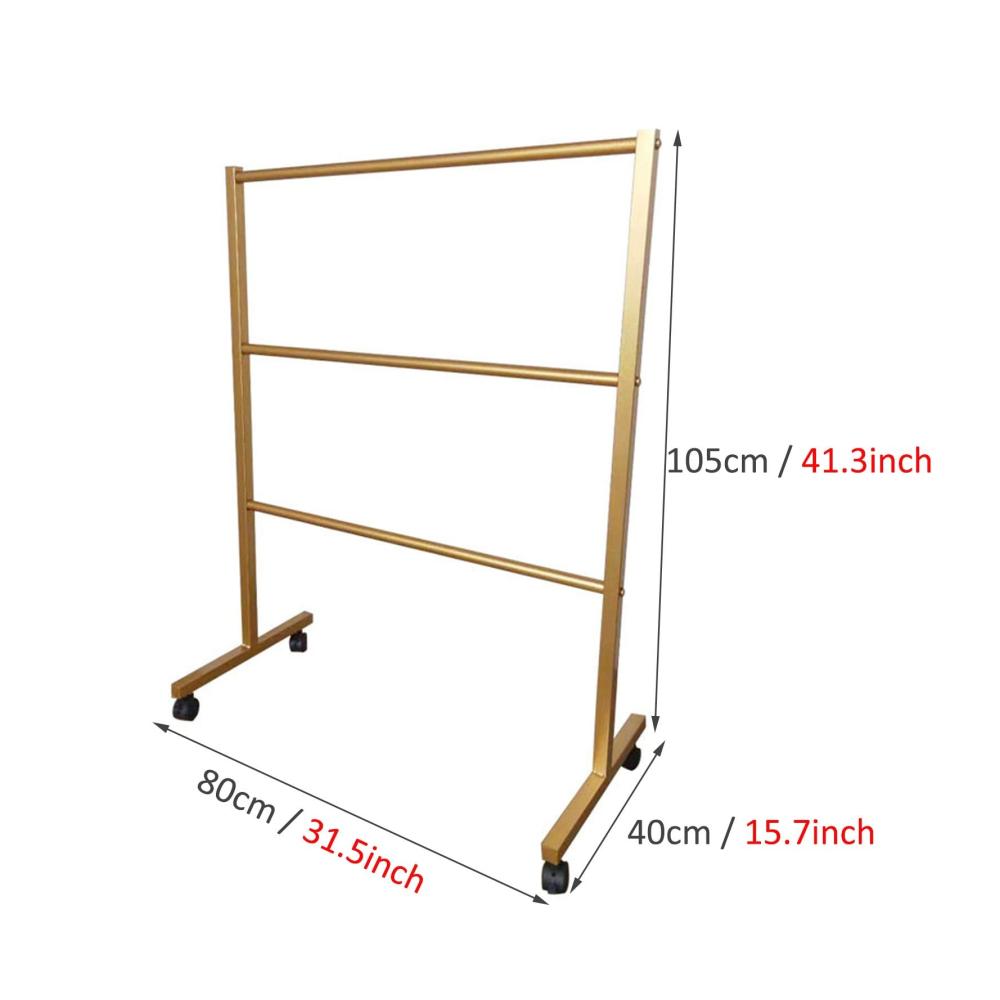 Goldener Metall-Hutständer Premium Mütze Schal & Handschuh-Organizer für Geschäfte Salons & Zuhause - Bewegliche Hutaufbewahrung mit Leichtigkeit - Eleganter Hutständer 80x40x105cm Einfache Montage
