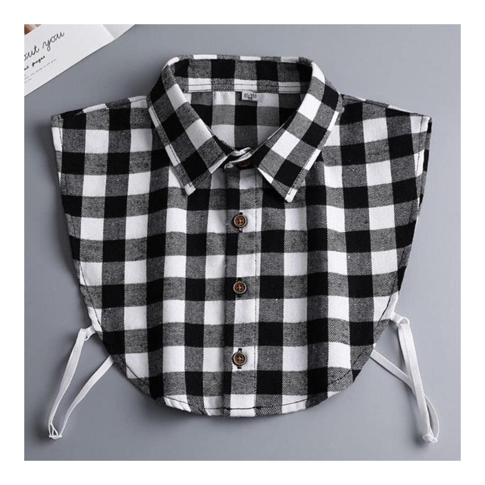 Elegantes Herren Freizeithemd mit abnehmbarem gefälschtem Kragen - Offizielles Formalhemd Revers abnehmbar XL-Größe in Weiß inklusive abnehmbarem halbem Hemd und Krawatte