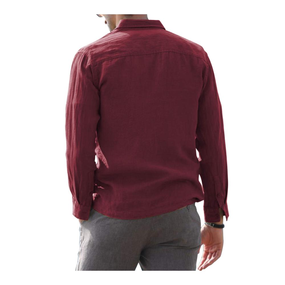 Freizeithemden AUDATE Herren Regular Fit Langarm Hemd - Stilvolles Button-down Shirt für Herbst und Winter