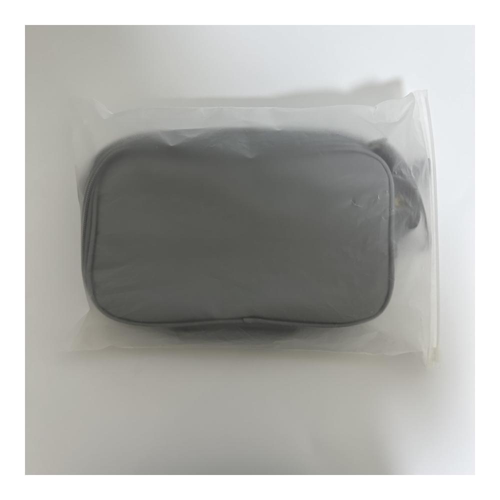 Kompakte Unisex Reise Kulturtasche – Wasserdichter Kulturbeutel mit Nass-Trockenbeutel Tragbare Kosmetiktasche Faltbare Make Up Tasche (265 x 15 x 16 cm Grau