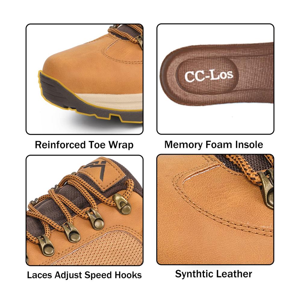 Trekking- & Wanderschuhe für Herren | Wasserdichte Arbeitsstiefel Relaxed Fit Leichtgewicht | Größe 40-48 | CC-Los Qualität