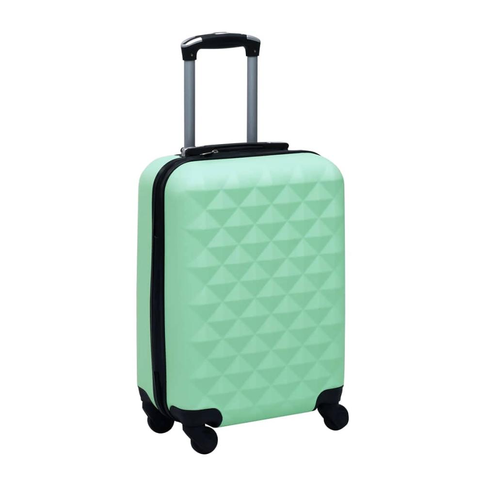 Mintfarbenes 2-teiliges Hartschalen-Trolley-Set aus strapazierfähigem ABS für stilvolles Reisen
