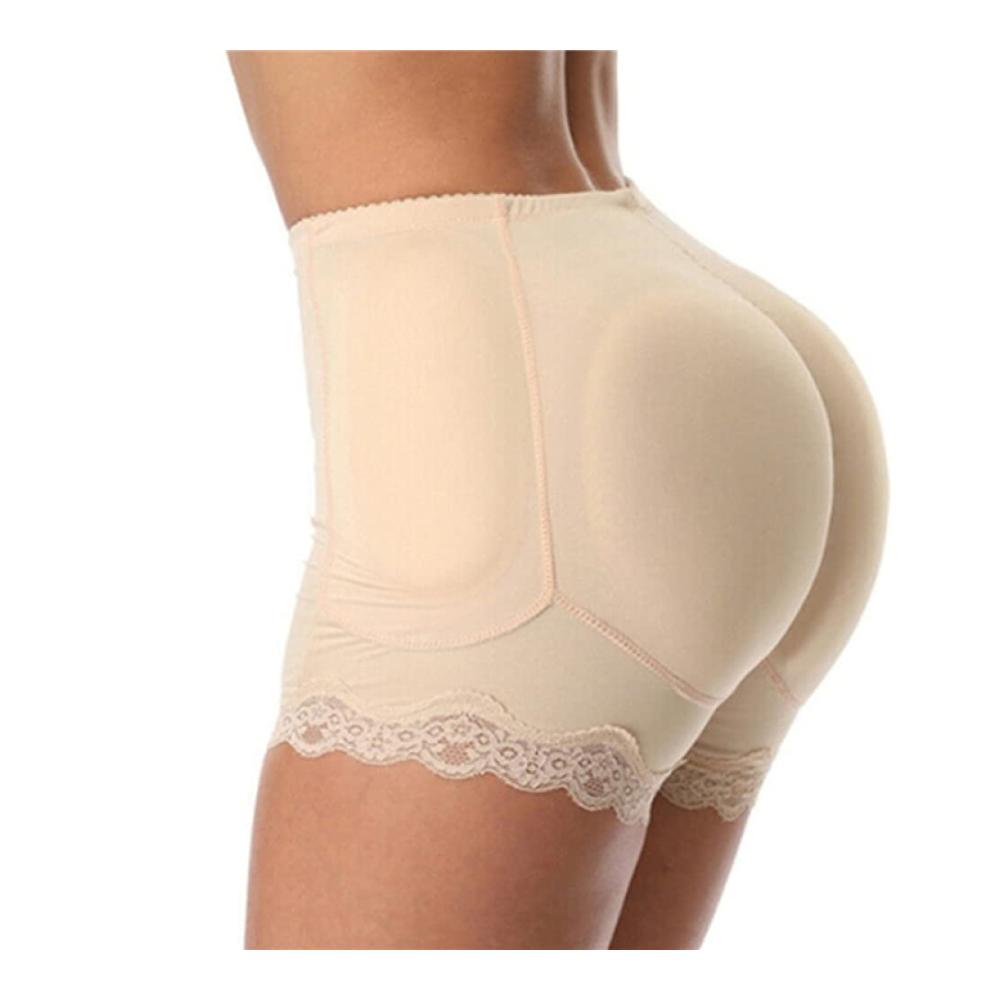 Damen Push-Up Miederslip mit Fake Ass Hüftpolster und Butt Lifter - Shapewear für Frauen zur Kontrolle und Abnehmen der Hüfte Gepolsterte Enhancer Unterwäsche